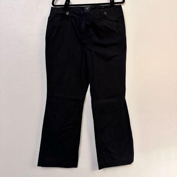 Ann Taylor SignatureDenim Jeans Wide Leg Relaxed Fit Black Size 12P - Picture 1 of 3